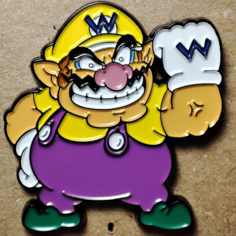 Wario Mario Mystery Series Enamel Pin